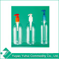 yuyao large dosage 500ml plastic transparent bottle with lotion pump dispenser